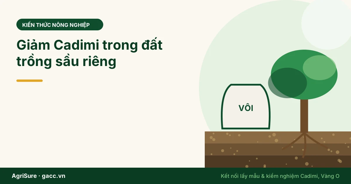 Giảm Cadimi trong đất trồng sầu riêng: vôi, than sinh học và 5 nguyên tắc bón phân